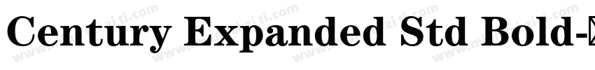 Century Expanded Std Bold字体转换
